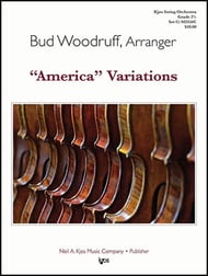 America Variations Orchestra sheet music cover Thumbnail